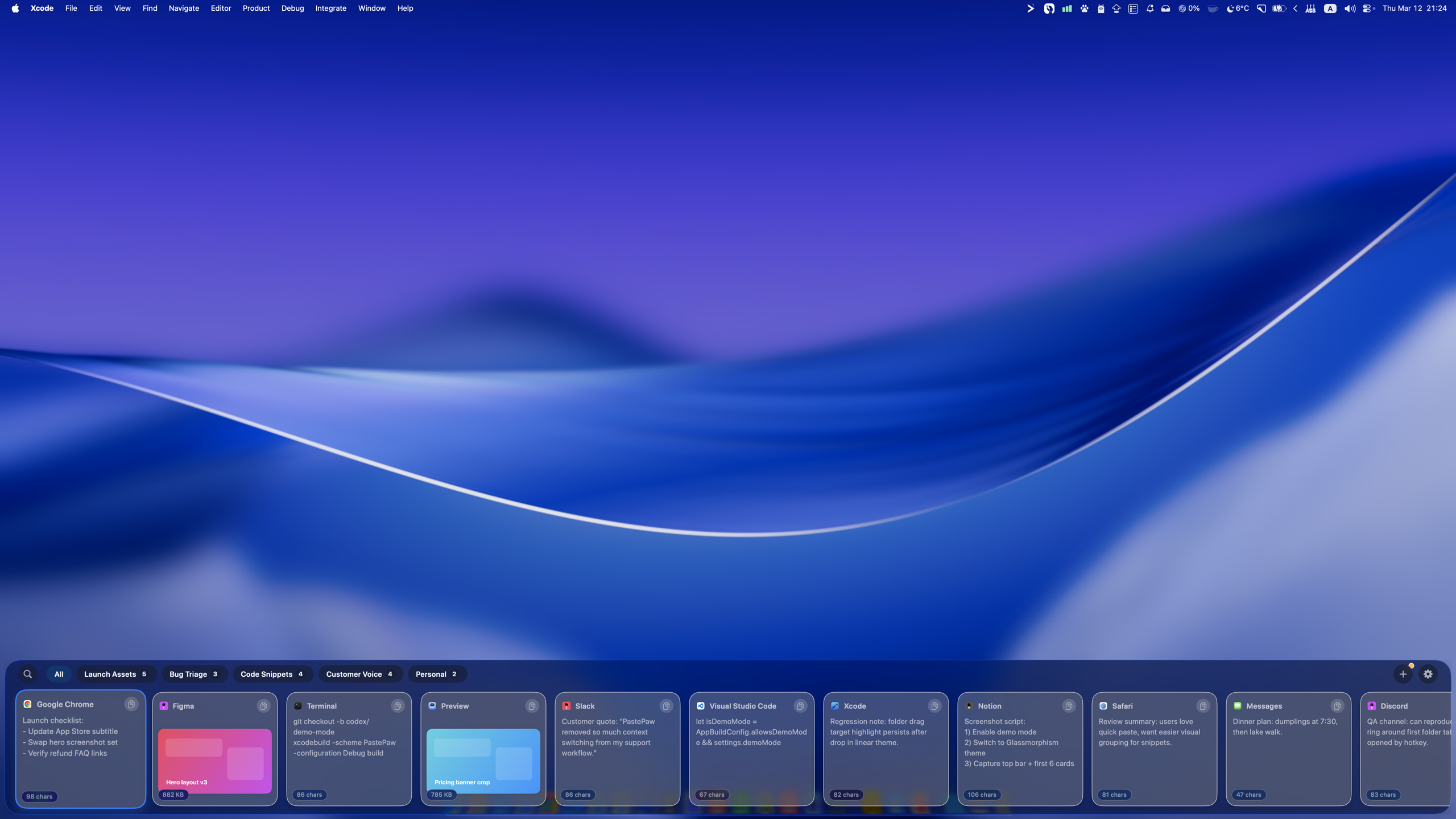 PastePaw Liquid Glass Theme